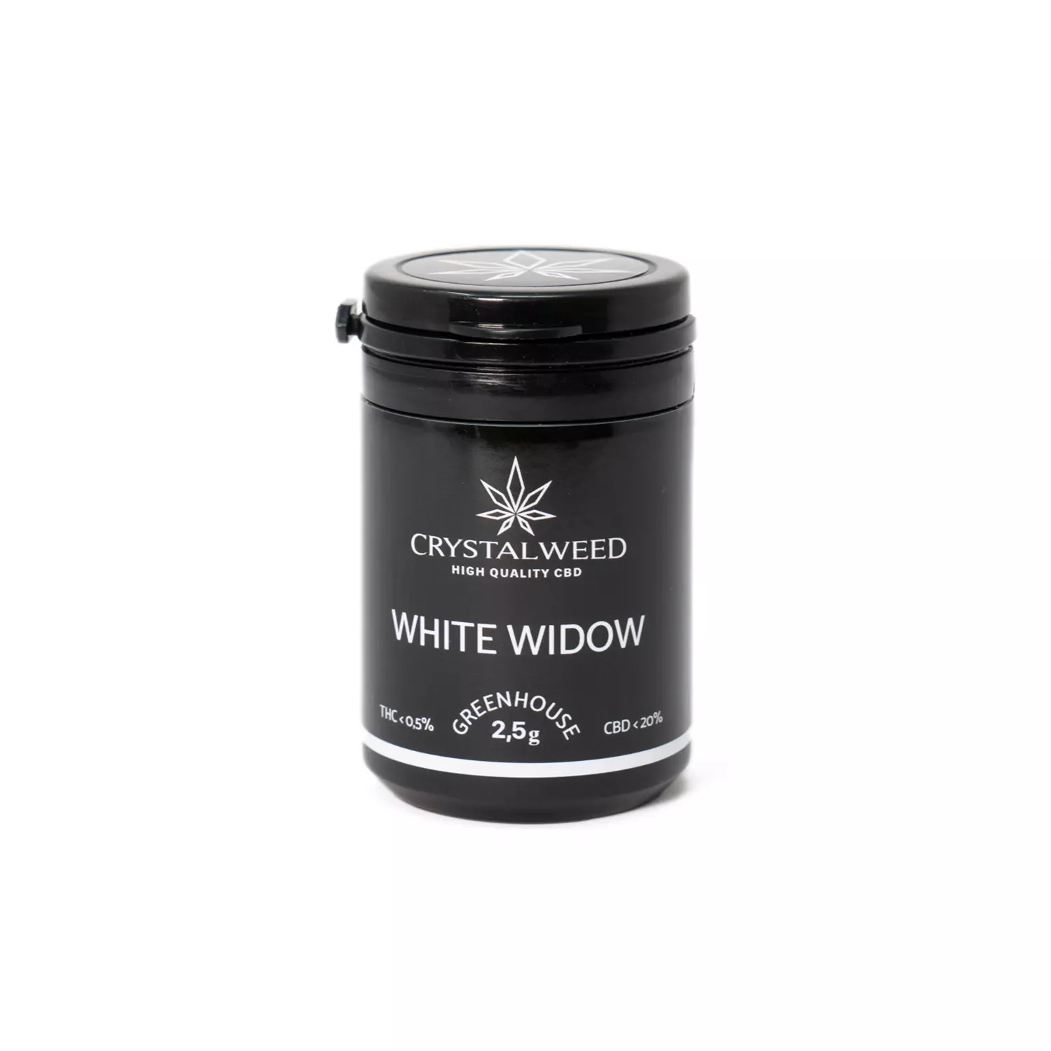 white widow cannabis light 2.5g pot