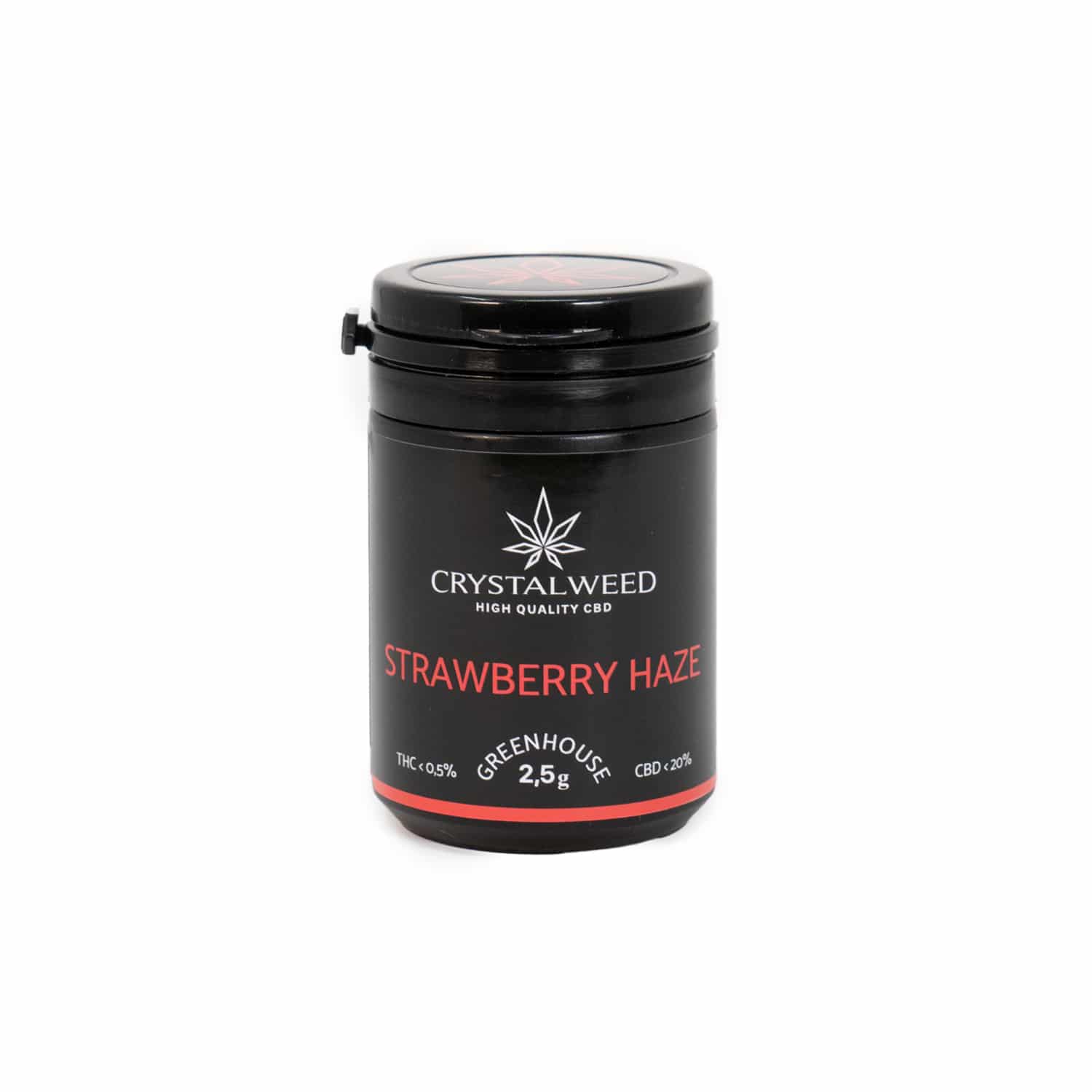strawberry haze cannabis light 2.5g pot